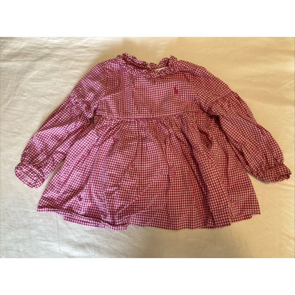 24 Months Ralph Lauren baby girl clothes - 2 piece outfit | plaid theme